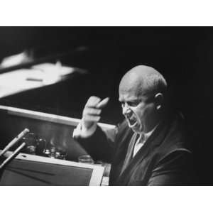  Soviet Prime Minister Nikita S. Khrushchev Speaking at the 