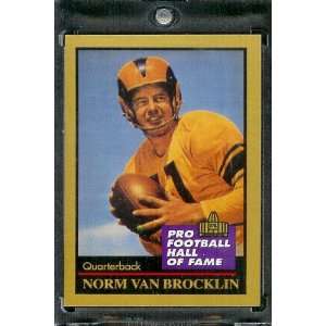  1991 ENOR Norm Van Brocklin Football Hall of Fame Card 