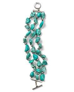 Lauren by Ralph Lauren Canyon Road Turquoise Nugget Beaded Bracelet