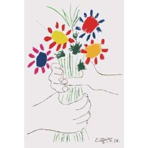    Hand With Bouquet   Pablo Picasso 16x23 CANVAS