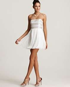 Basix Strapless Dress   Fringe