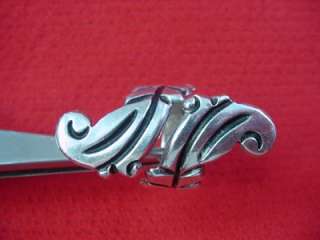   TAXCO STERLING SILVER RING HALLMARKED SIZE 8.5 ELONGATED STYLE  