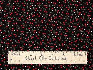   Engelbreit Kitchen Capers Red Cherry Cherries #45544 J Cotton Fabric