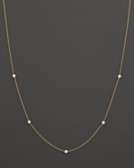  Diamond Station Necklace in 14 Kt. Yellow Gold 0 