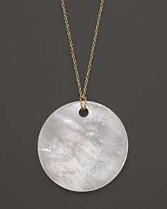 Lisa Nik Earth & Sea Mother of Pearl Necklace, 18