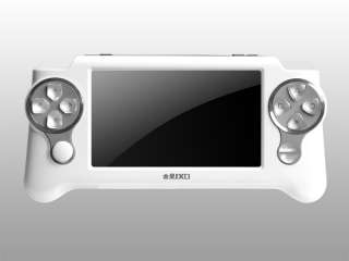 White JXD 4.3 A3300 3D Game Console Player 720P HD Touch Screen DC DV 