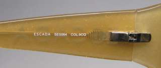 NEW ESCADA SES 064 PEARL/GOLD SPARKLES FRAME BROWN LENS SUNGLASSES 