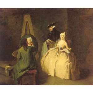   Pietro Longhi   24 x 20 inches   The Painter in his