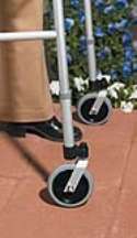 Walker Wheel Casters 5in Footpiece Set Front Wheel Attachment  