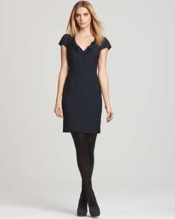 Rebecca Taylor Cap Sleeve Ruffle Suiting Dress   Contemporary 