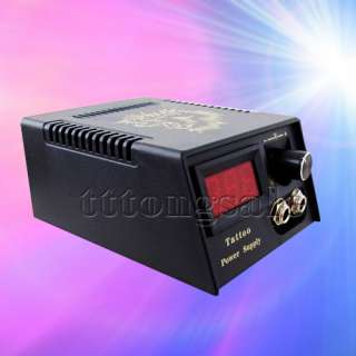 Digital LCD Tattoo Power Supply + Clip Cord Foot Switch  
