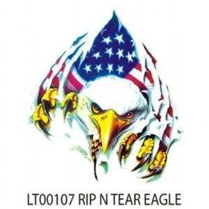  Rip N Tear American Eagle w/ USA Patriotic Flag Decal 