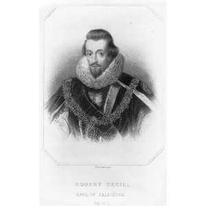 Robert Cecil,1563 1612,1st Earl of Salisbury,Secretary 