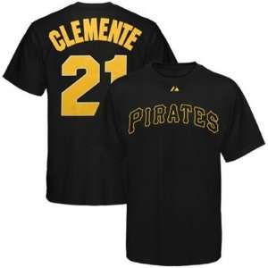 Roberto Clemente Pittsburgh Pirates Black Jersey Name and Number T 