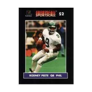  Collectible Phone Card $2. Rodney Peete (QB Philadelphia 