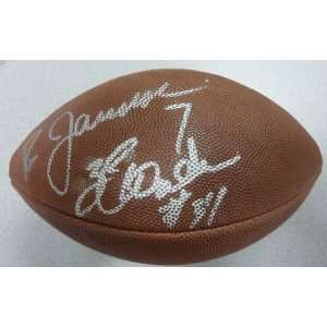 Ron Jaworski Autographed Football   Herschel Walker PSA COA 