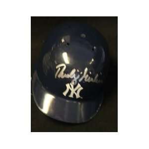  Signed Giuliani, Rudy New York Yankees Mini Helmet 