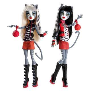   from monster high have a cat like attitude dolls are dressed in short