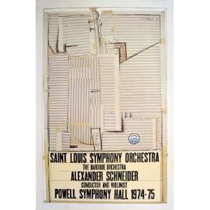   St. Louis Symphony Orchestra by Saul Steinberg   1974