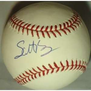 SCOTT BORAS signed OML baseball *SUPER AGENT* YANKEES   Autographed 