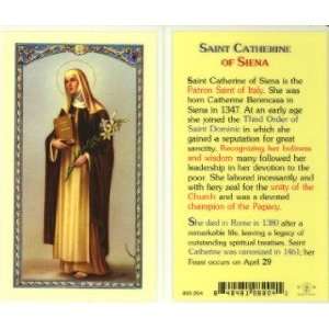  St. Catherine of Siena Biography Holy Card (800 204 
