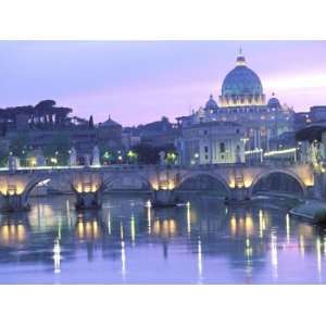  St. Peters and Ponte Sant Angelo, The Vatican, Rome 