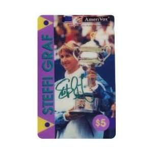  Collectible Phone Card $5. Steffi Graf (Tennis Champion 
