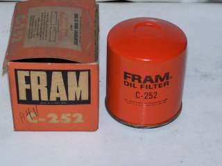 This item is an NOS Fram Oil Filter, part #C 252. This Brand New part 