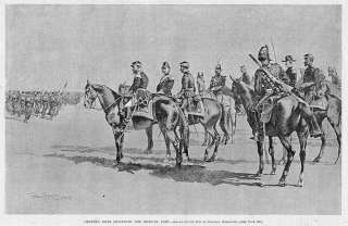 FREDERIC REMINGTON, HORSES, GENERAL MILES MEXICAN ARMY  