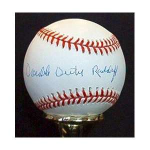  Ted Double Duty Radcliffe Autographed Baseball 