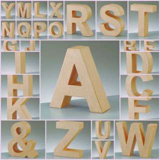   Large Cardboard Letters & Signs 3D Craft 17.5cm Choose Letter  