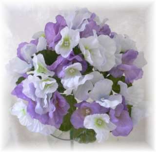 72 LAVENDER Hydrangea Flowers Silk Wedding Flowers  