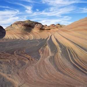 Rock Formation Known as Swirls on Colorado Plateau, Arizona, USA 