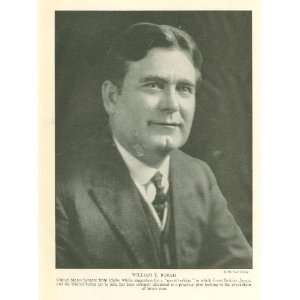  1921 Print William E Borah Idaho Senator 