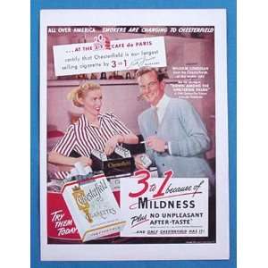  1952 William Lundigan Chesterfield Cigarette Photo Print 