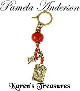 PAMELA ANDERSON Zodiac Purse Charm Key Ring LION LEO  