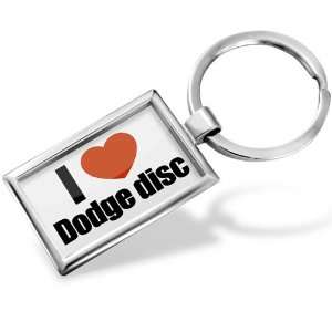 Keychain I Love Dodge disc   Hand Made, Key chain ring Jewelry