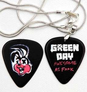 Green Day Awesome as F**K Guitar Pick Necklace + Pick  