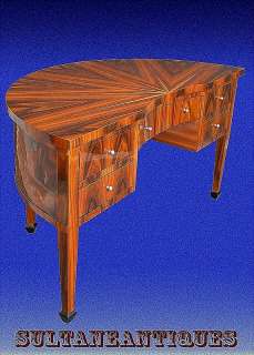 Fabulous Half Moon Edwardian Rosewood Large desk  