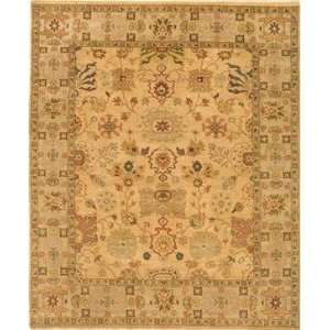  Due Process Mirzapur Lilihan Gold Fawn 9 X 12 Area Rug 