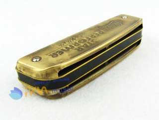 10 Hole 20 Tone Boat Harmonica C Key HUANG OLD COLOR  