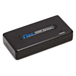 HDMI Splitter Switch Powered 1x2 for HDTV LCD HD 1080p  