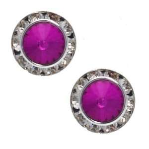  Integra 12mm Pink Clip On Earrings Jewelry