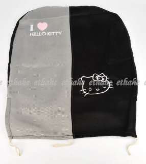 Hello Kitty Auto Car Seat Covers 10pc Black Grey EIGKEO  