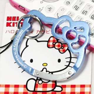 Hello Kitty Die cut Key Chain Blue Japan Sanrio  