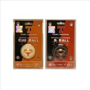 Bundle 92 University of Texas Cue and Eight Ball Pool Set  
