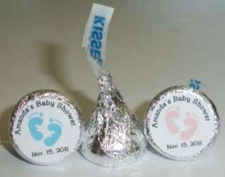 108 BABY SHOWER FAVORS HERSHEY KISS LABELS  