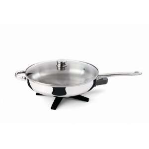  DELFINO DLFP458 STEEL SKILLET ELECTRIC 12INCH APPLIANCES 