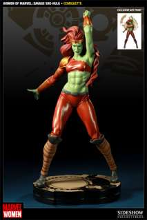 Sideshow Savage She Hulk Comiquette Statue Figure Woman Of Marvel Sue 