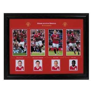 Manchester United Forwards 16 x 12 Framed